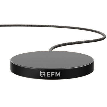 EFM Qi2 15W Wireless Charge Pad with Up To 15W Qi2 Certified Wireless Output - Black